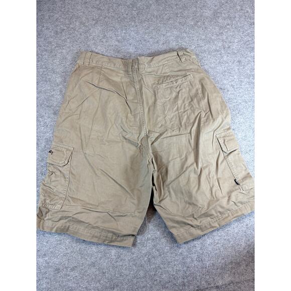 Vintage Y2K Billabong Relaxed Fit Cargo Shorts Mens 32 Khaki Baggy Utility Work - Picture 9 of 9